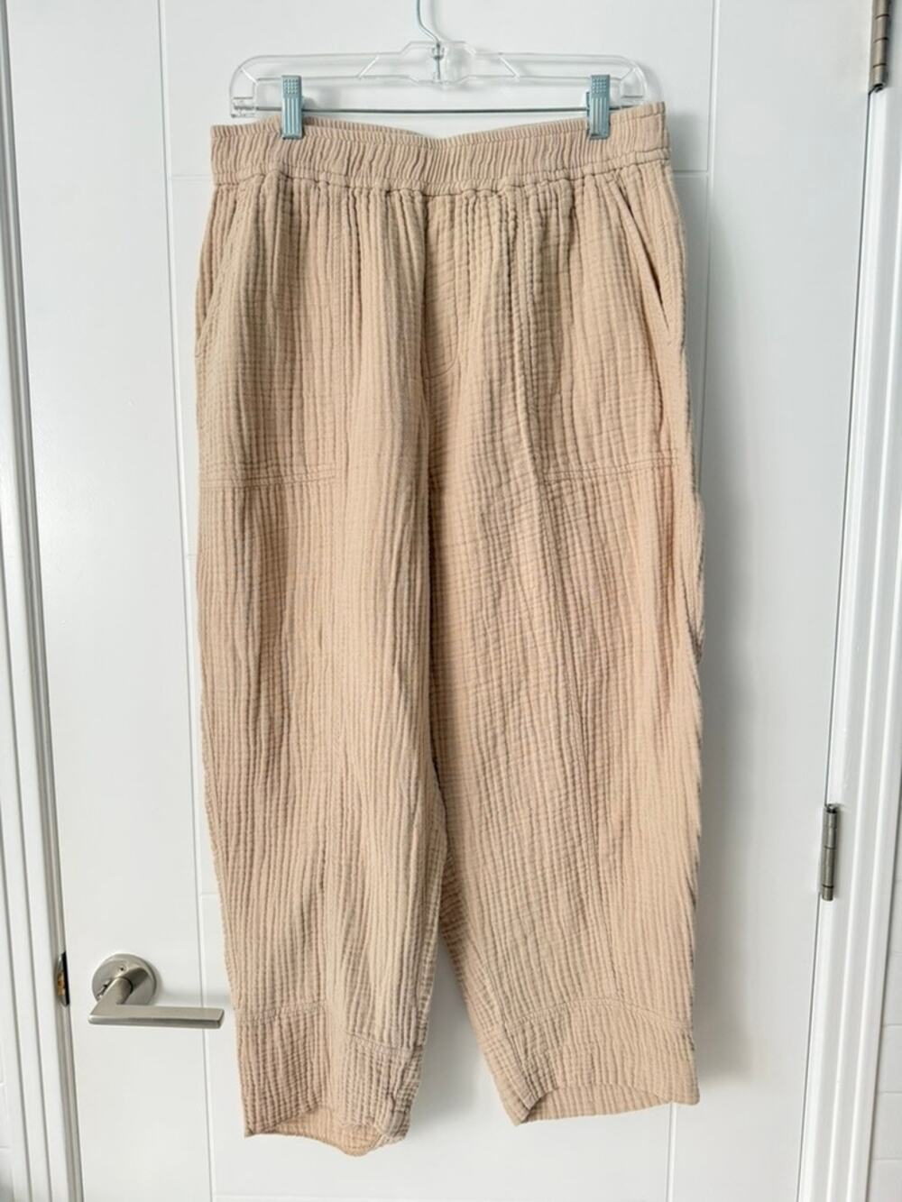 Madewell Lightspun Gauze Pull-On Balloon Pants Dried Flax - XL